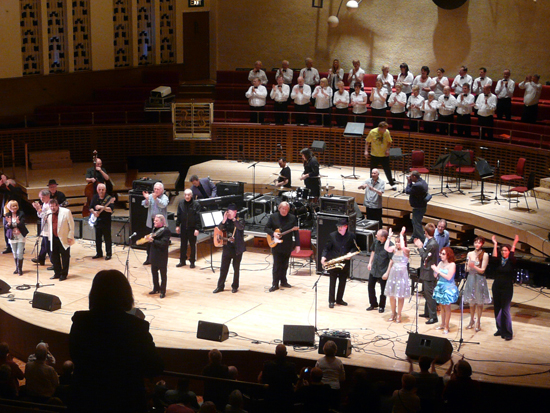 Everyone on stage for the finale